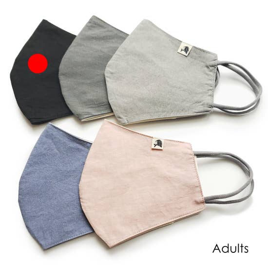 Reusable Cotton Face Masks - Solid Pattern -Adults