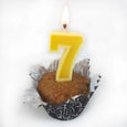 Number Beeswax Birthday Candles