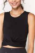 Muse Twist Front Active Tank - Black