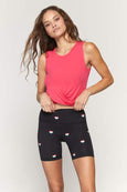 Muse Twist Front Active Tank - Ruby