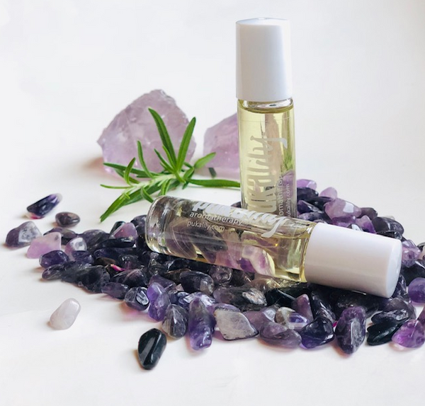 Aromatherapy Rollerball with Crystal