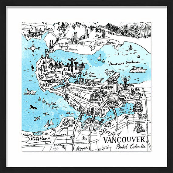 Vancouver Art Print