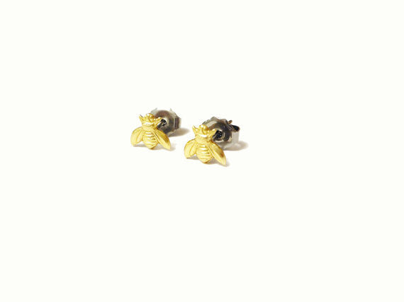 Tiny Honey Bee Studs