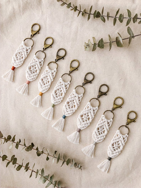 Macrame Keychains - Various Colours