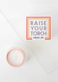 Raise Your Torch Ceramic Candle