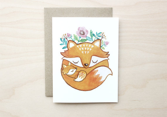 Mother Fox Card