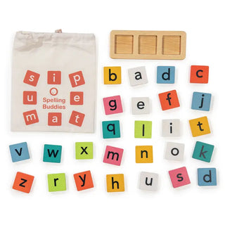 Wooden Spelling Buddies Letter Tiles