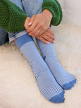 Socks That Give Water (Blue Stripes)