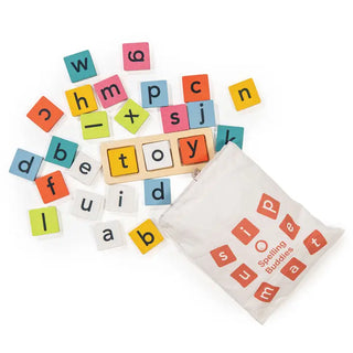 Wooden Spelling Buddies Letter Tiles