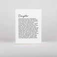 Letter To Daughter Greeting Card