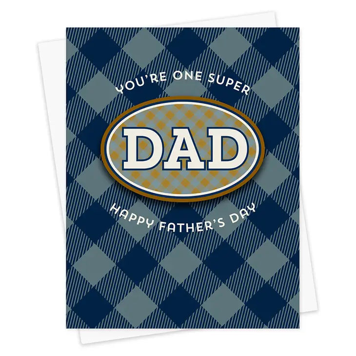 Plaid Dad Sticker Card