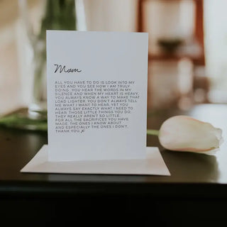 Mom Letter Greeting Card