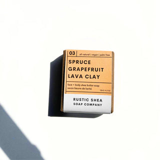 03 Spruce Grapefruit Lava Clay Soap