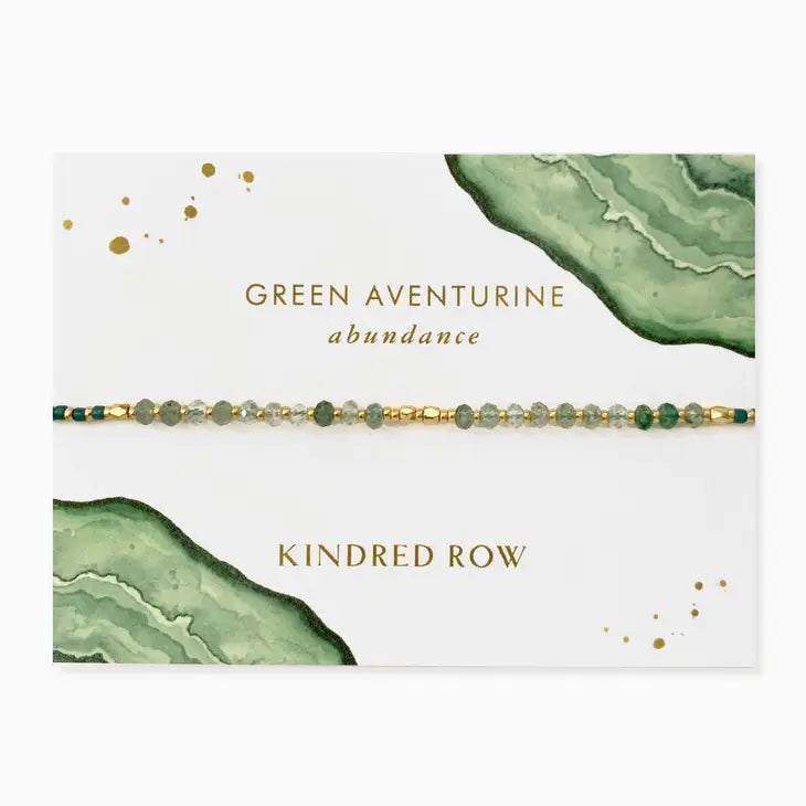 Green Aventurine (Abundance) Healing Gemstone Stacking Bracelet