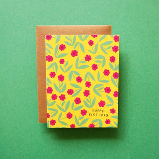 Little Flowers Birthday Card
