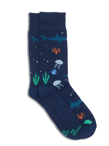 Discovery Socks That Protect Our Planet (Navy Ocean)