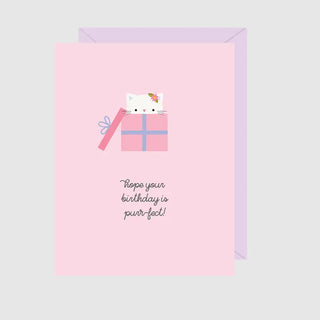 Purr-Fect Birthday Greeting Card