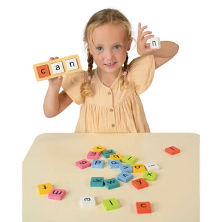 Wooden Spelling Buddies Letter Tiles