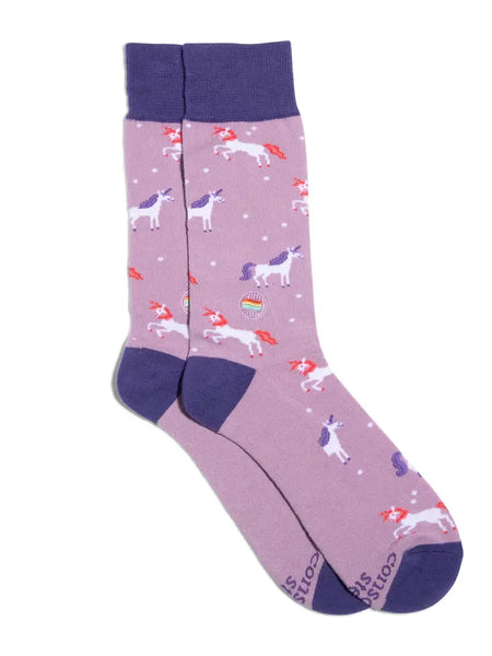 Socks That Save Lgbtq Lives (Purple Unicorns)