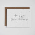 Copy of Plantable Greeting Card - Happy Birthday - Cursive