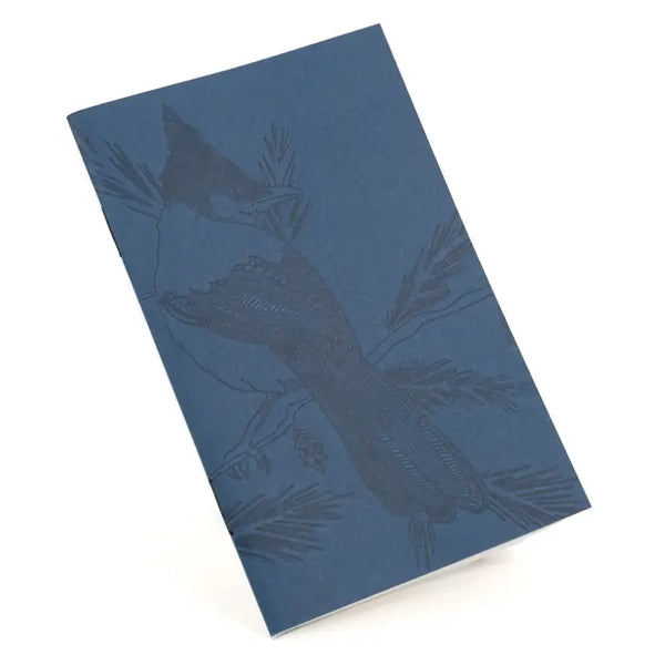 Stellar Jay Mono Birds Large Notebook