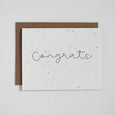 Plantable Greeting Card - Congrats - Cursive