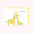Giraffes Congratulations Cards