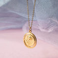 Vintage Rose Medallion Necklace