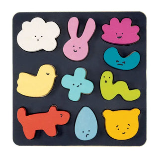 Wooden Mood Board Shape Sorter