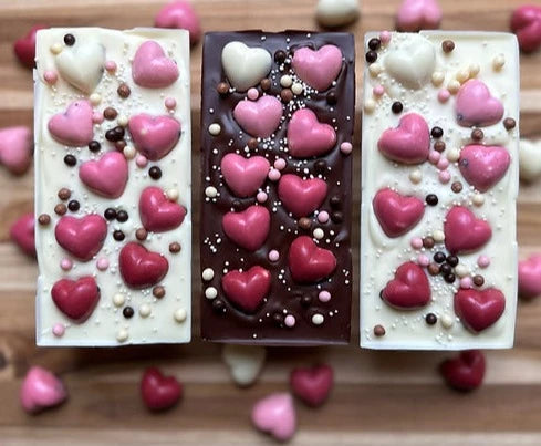 Bar of Hearts Valentine's Chocolate Bar