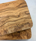 Olive Wood Cheese Board with Handle
