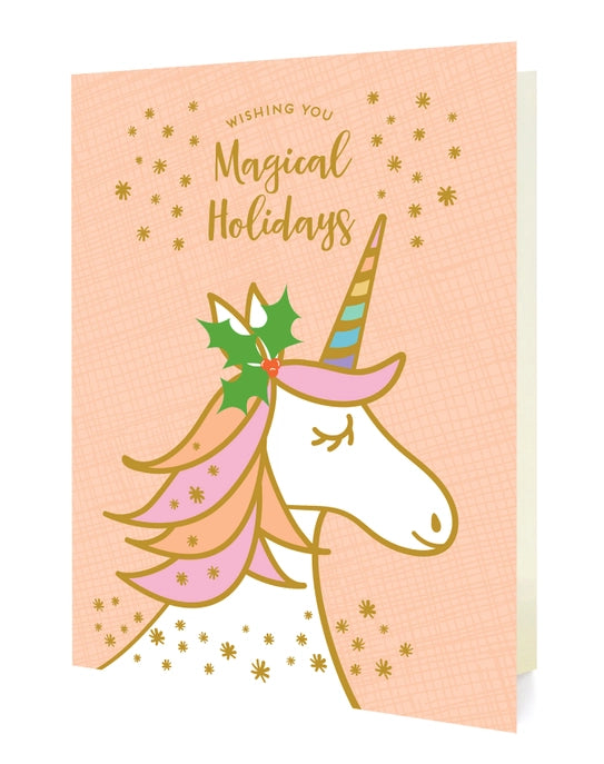 Magical Unicorn Holiday Card