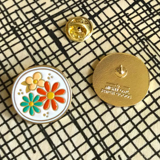 Flowers Enamel Pin