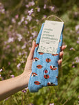 Socks That Protect Pollinators (Blue Ladybugs)