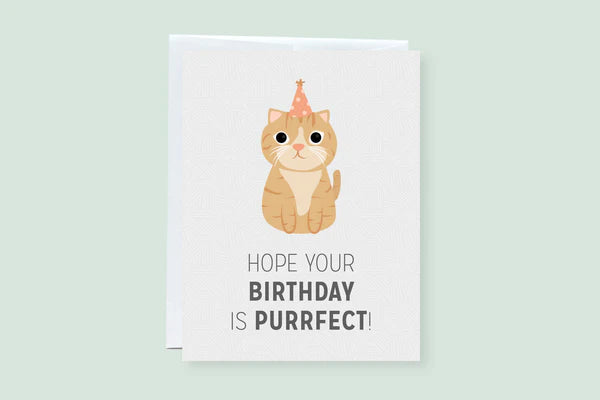 Hope Your Birthday Is Purrrrfect Card
