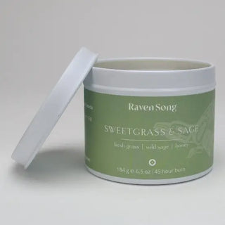 Sweetgrass & Sage Candle - Fresh Grass + Wild Sage + Honey