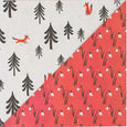 Fox Forest • Double-Sided Eco Wrapping Paper • Holiday