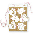 Snow Scenes Pop-Out Kraft Gift Tags, Set of 6