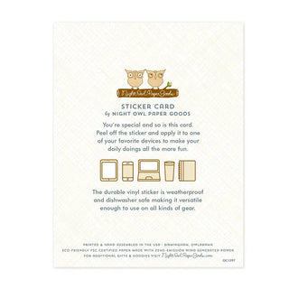 Teacher Apple Sticker Teacher Appreciation Card