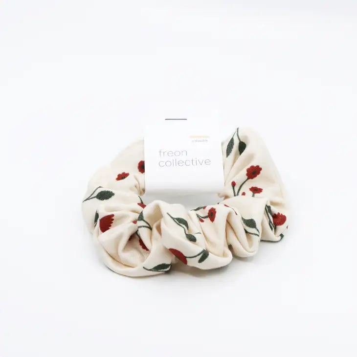 Organic Cotton Hair Scrunchie - Ditzy Blooms