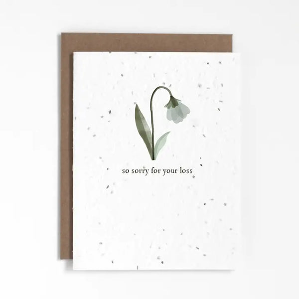 Plantable Card - So Sorry For Your Loss