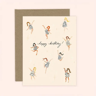 Birthday Disco Girls Card