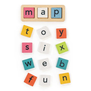 Wooden Spelling Buddies Letter Tiles