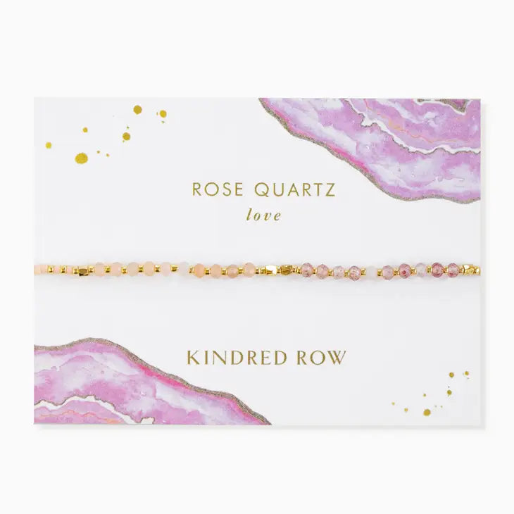Rose Quartz (Love) - Healing Gemstone Stacking Bracelet