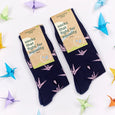 Socks That Fight For Equality (Navy Cranes)
