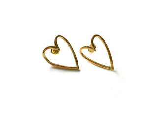 Open Hearts Studs