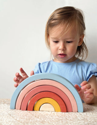 Wooden Sunset Tunnel Stacking Rainbow