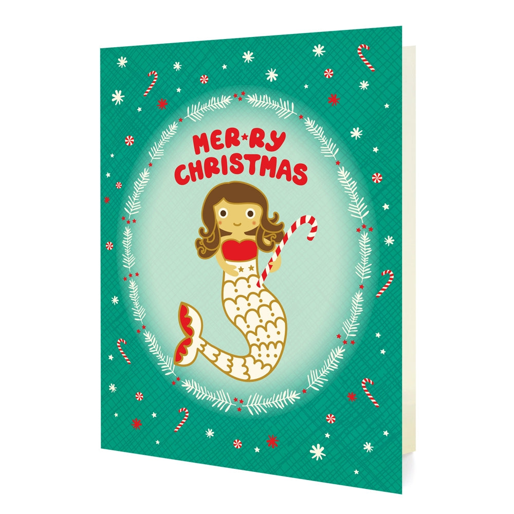 Mermaid Christmas Card