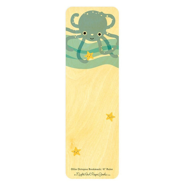 Ollie Octopus Bookmark & Ruler