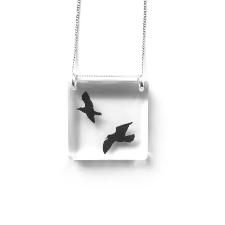 Square Birds Necklace